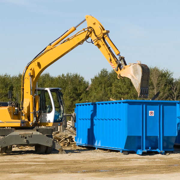 are there any restrictions on where a residential dumpster can be placed in Wayne South Dakota